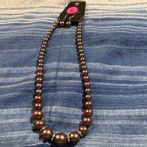 Paparazzi Chocolate Pearl Necklace